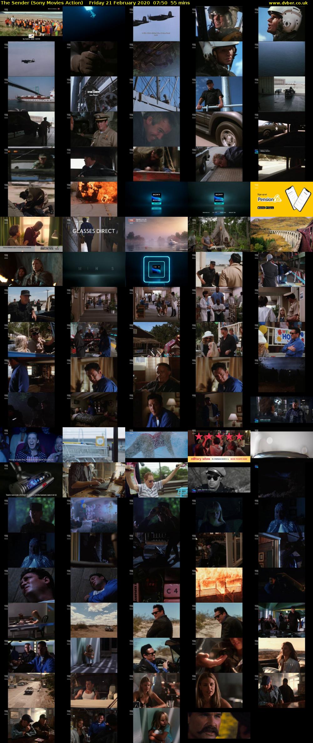 The Sender (Sony Movies Action) Friday 21 February 2020 07:50 - 08:45