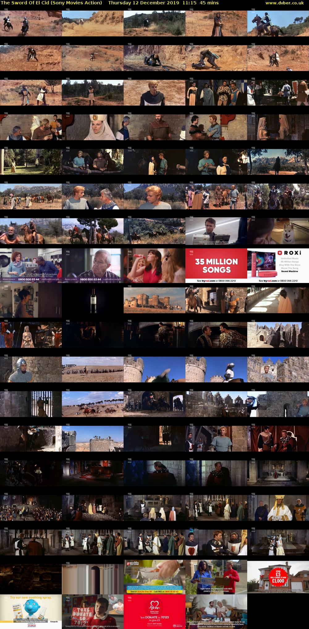 The Sword Of El Cid (Sony Movies Action) Thursday 12 December 2019 11:15 - 12:00