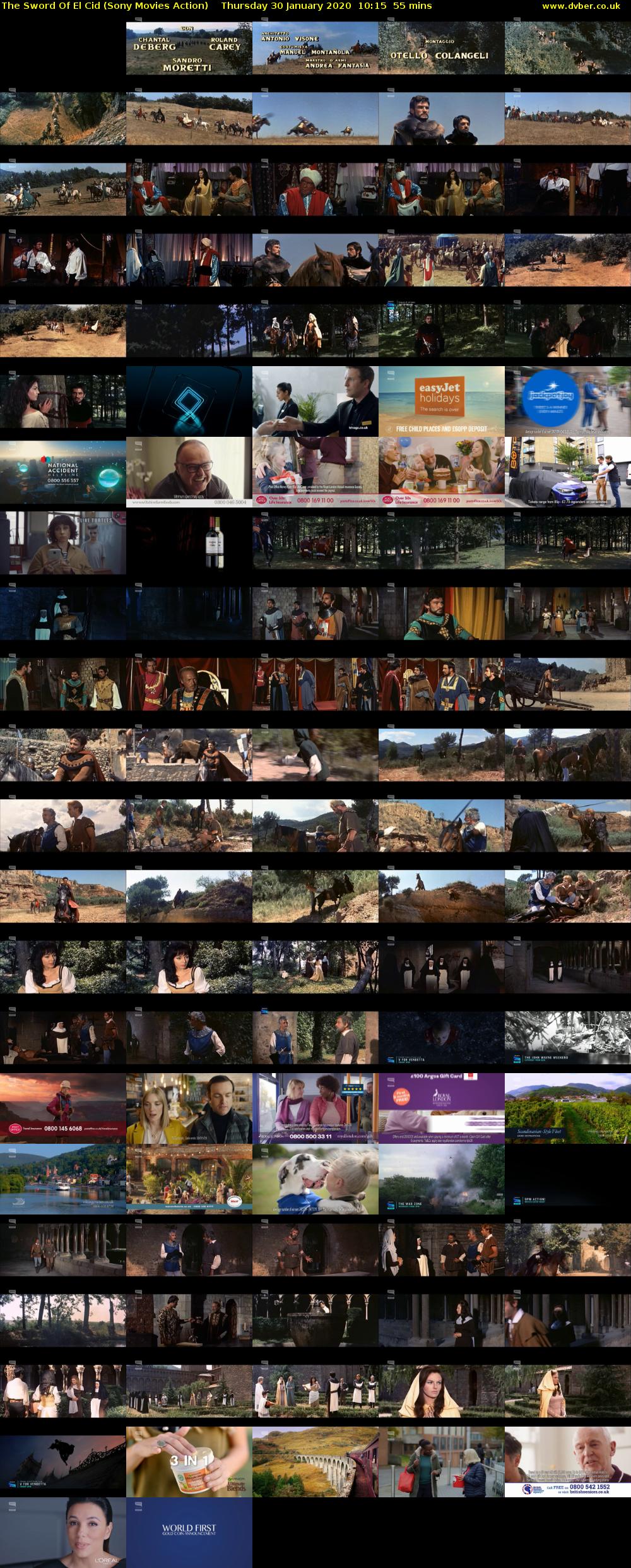 The Sword Of El Cid (Sony Movies Action) Thursday 30 January 2020 10:15 - 11:10