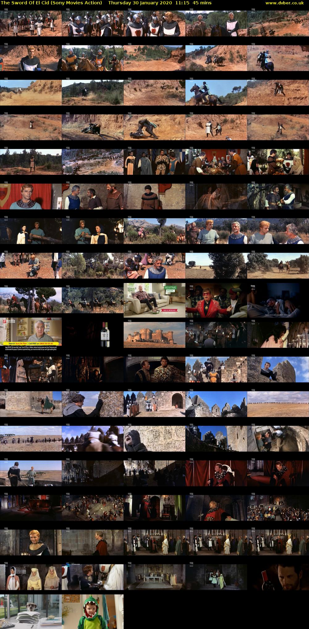 The Sword Of El Cid (Sony Movies Action) Thursday 30 January 2020 11:15 - 12:00