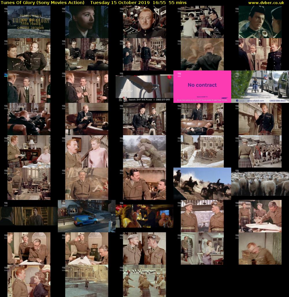 Tunes Of Glory (Sony Movies Action) Tuesday 15 October 2019 16:55 - 17:50