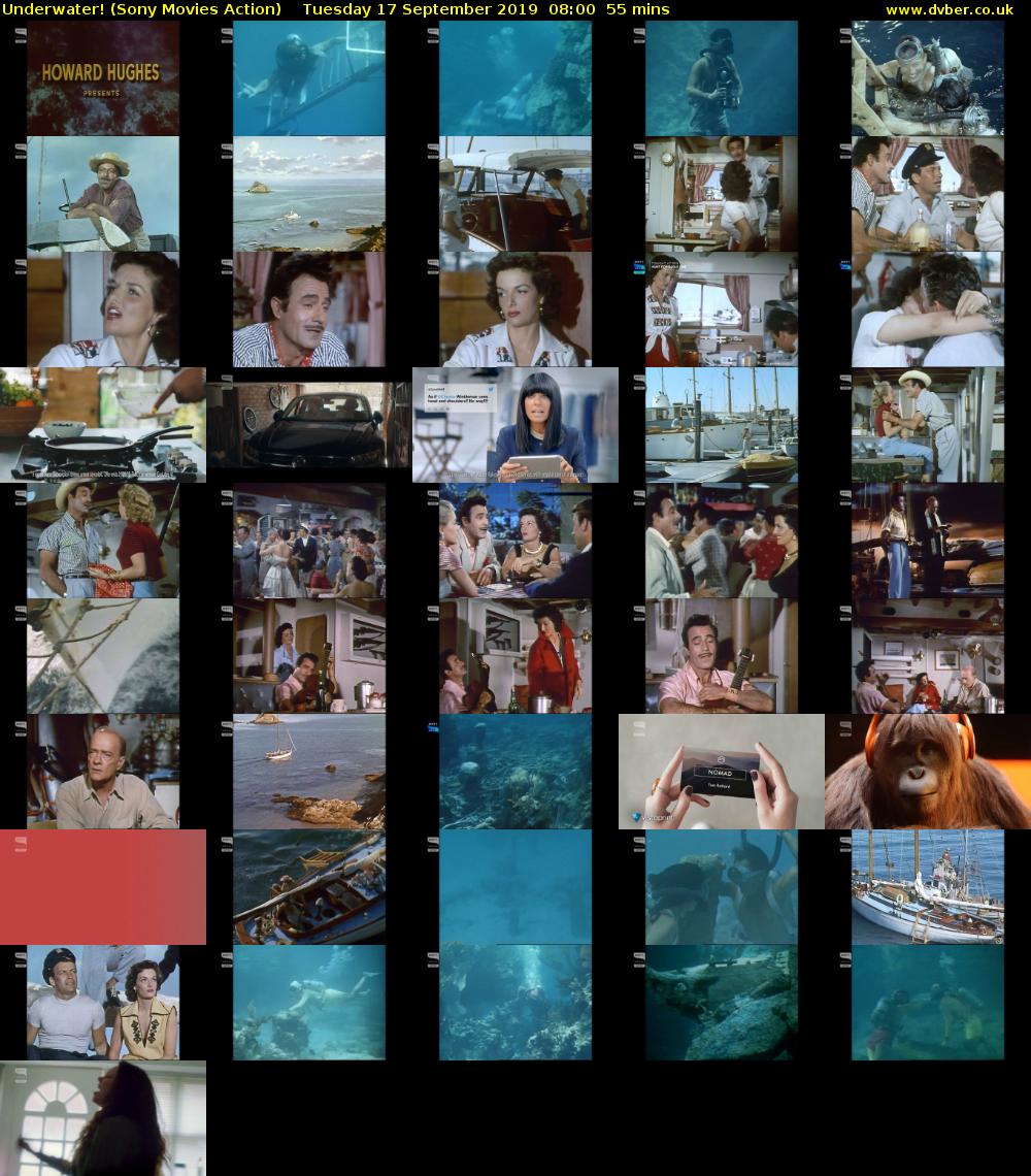 Underwater! (Sony Movies Action) Tuesday 17 September 2019 08:00 - 08:55