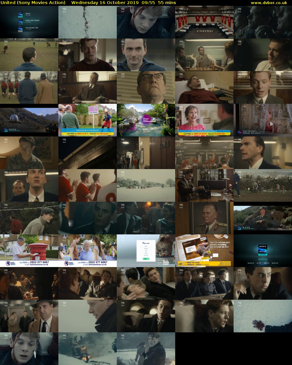 United (Sony Movies Action) Wednesday 16 October 2019 09:55 - 10:50