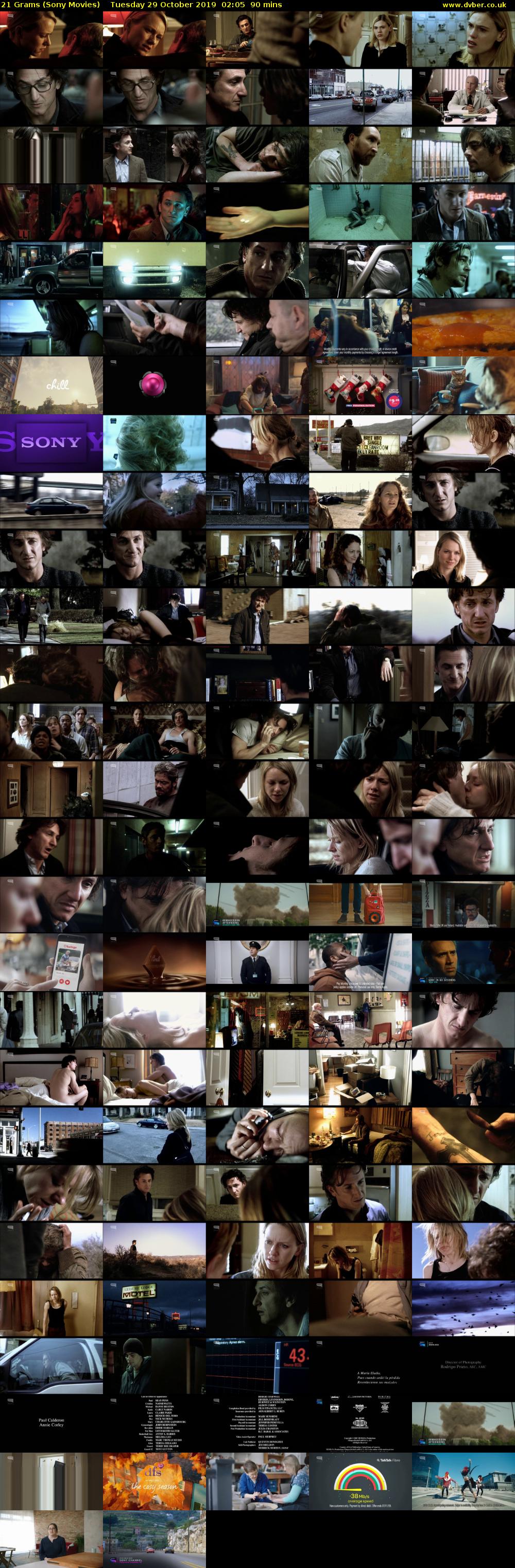 21 Grams (Sony Movies) Tuesday 29 October 2019 02:05 - 03:35