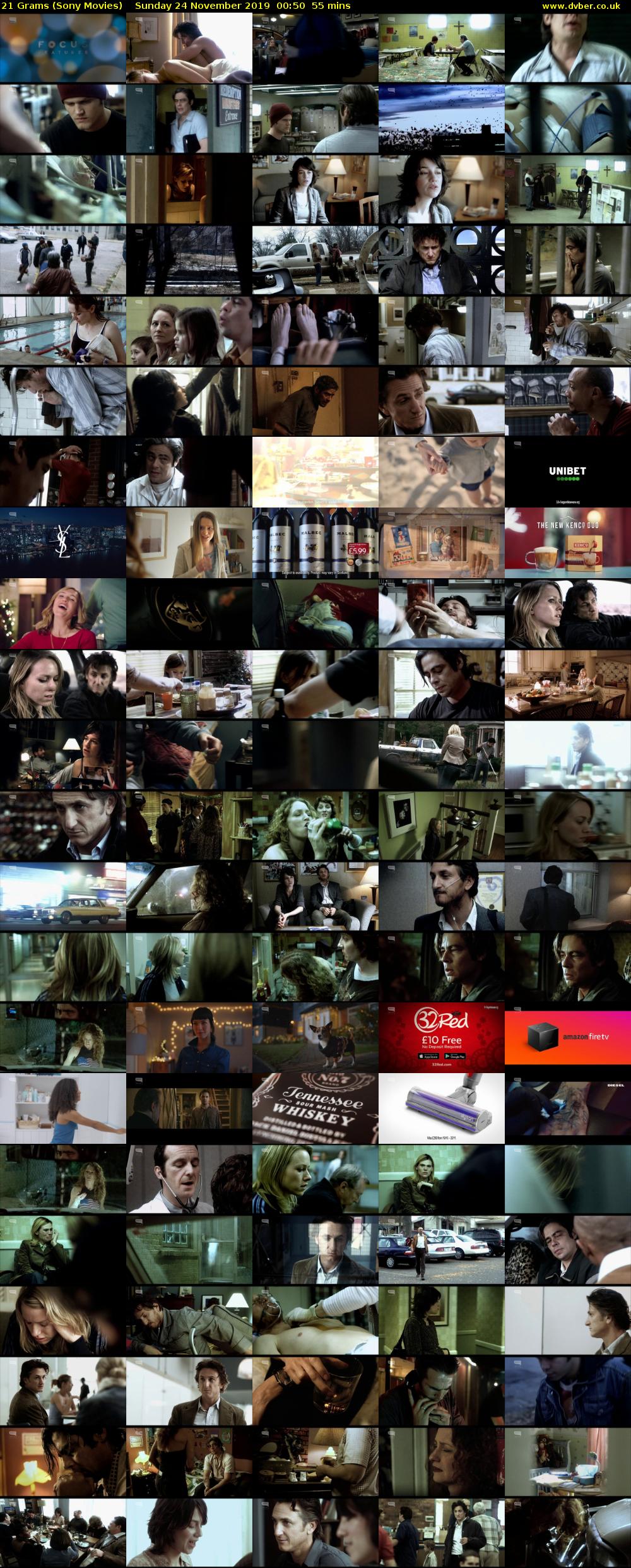 21 Grams (Sony Movies) Sunday 24 November 2019 00:50 - 01:45