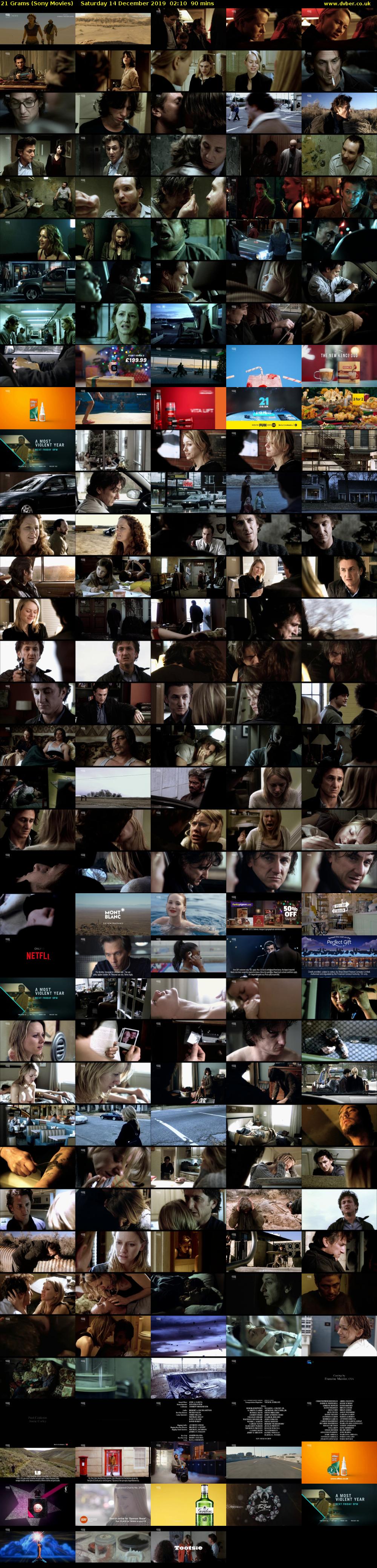 21 Grams (Sony Movies) Saturday 14 December 2019 02:10 - 03:40