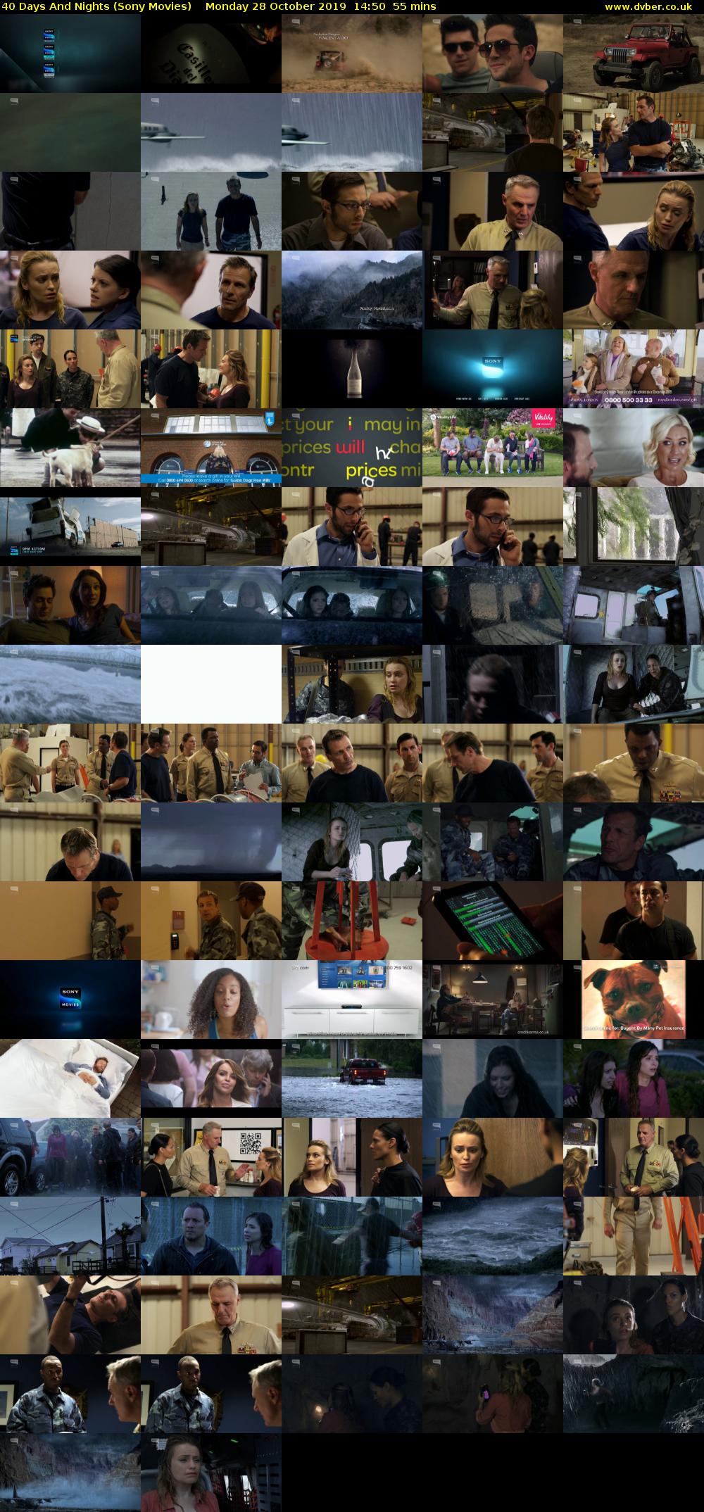 40 Days And Nights (Sony Movies) Monday 28 October 2019 14:50 - 15:45