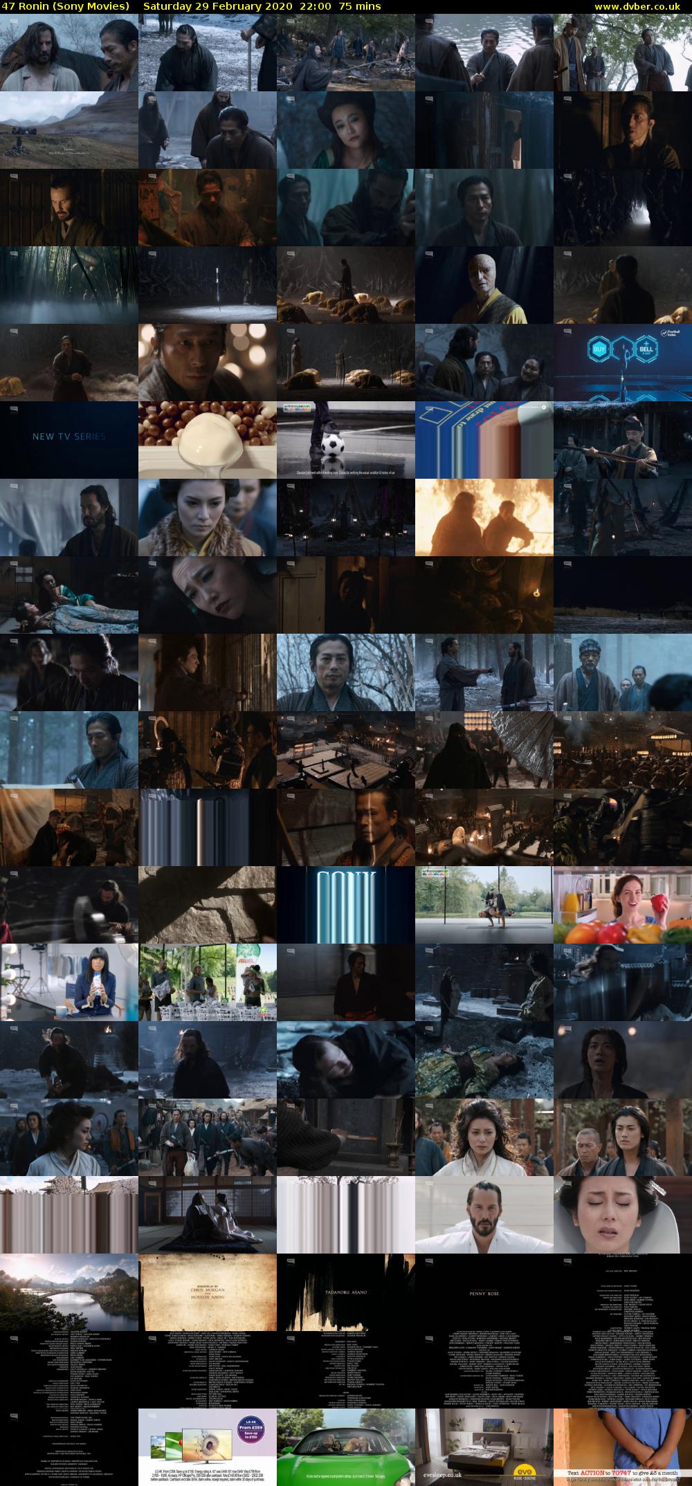 47 Ronin (Sony Movies) Saturday 29 February 2020 22:00 - 23:15