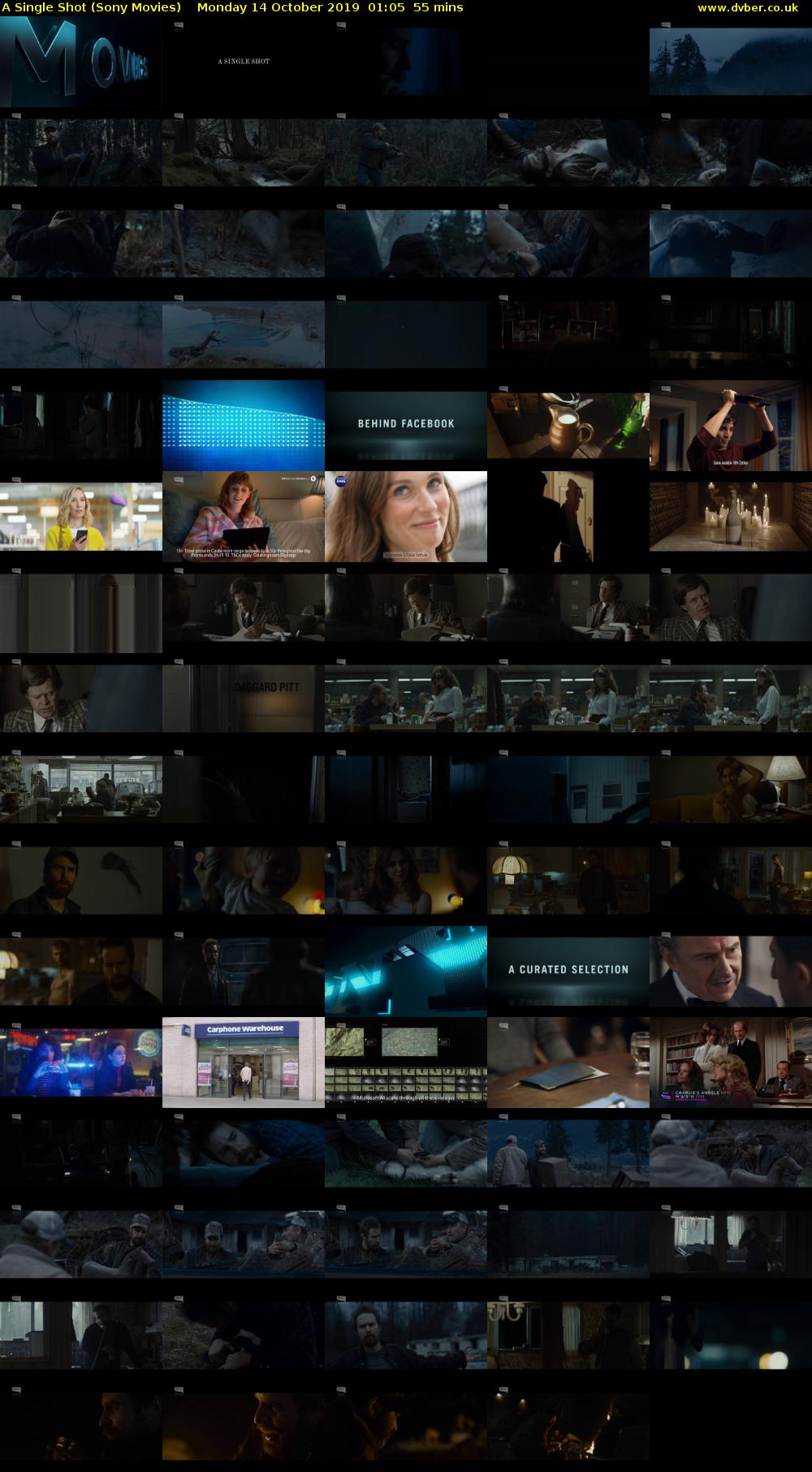 A Single Shot (Sony Movies) Monday 14 October 2019 01:05 - 02:00