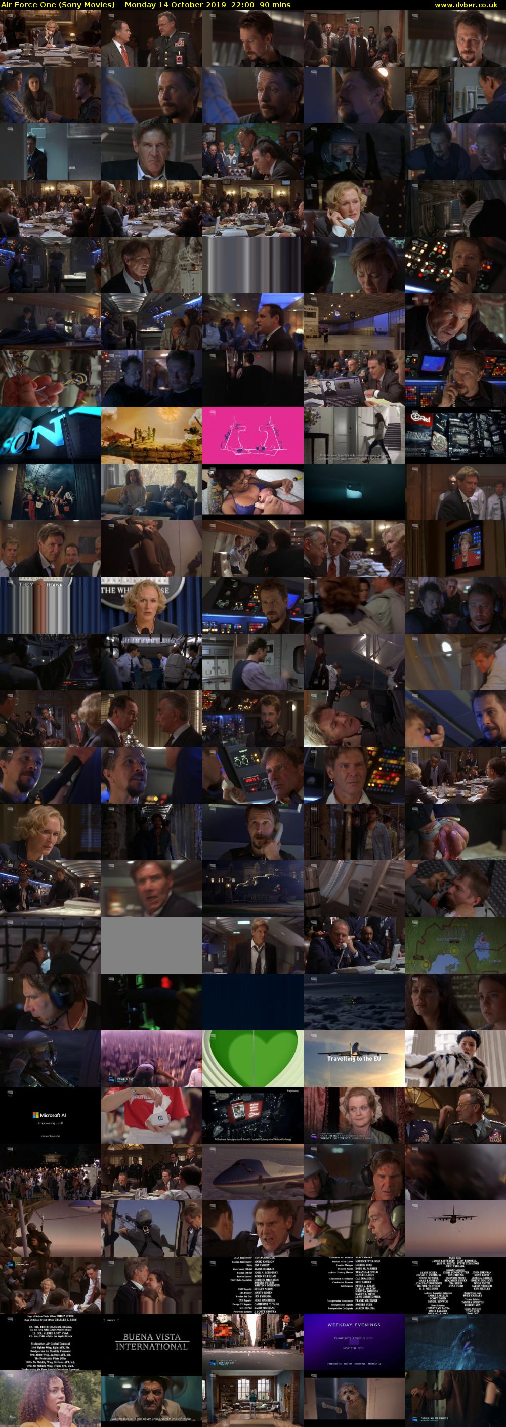 Air Force One (Sony Movies) Monday 14 October 2019 22:00 - 23:30