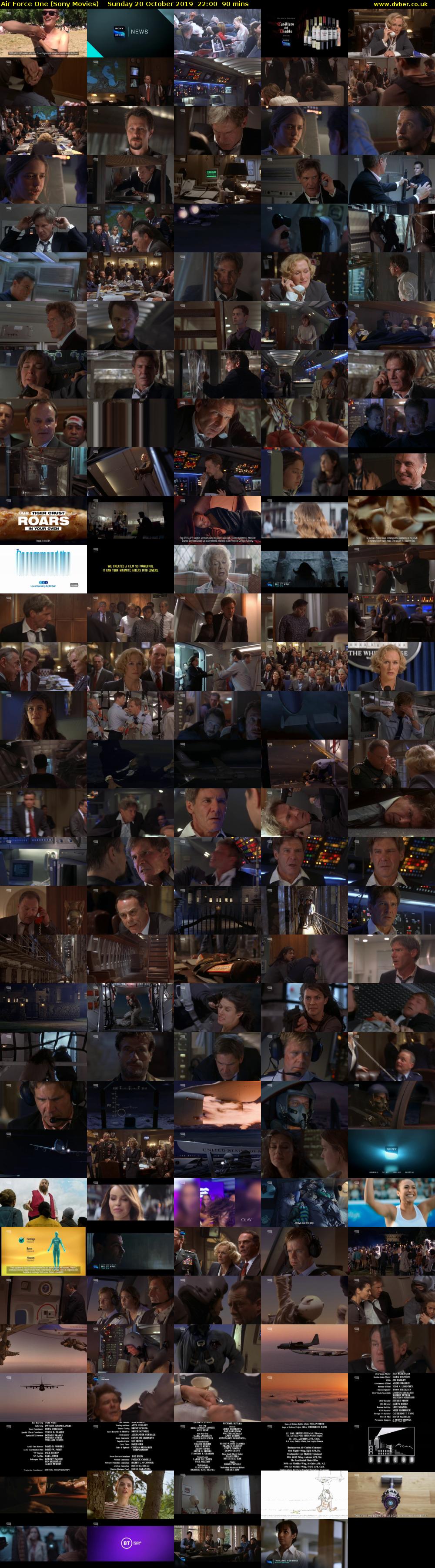 Air Force One (Sony Movies) Sunday 20 October 2019 22:00 - 23:30