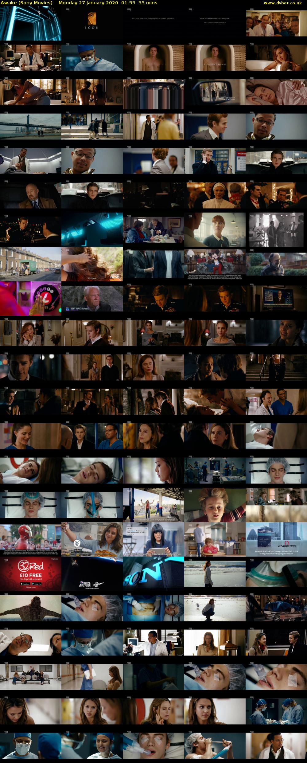 Awake (Sony Movies) Monday 27 January 2020 01:55 - 02:50