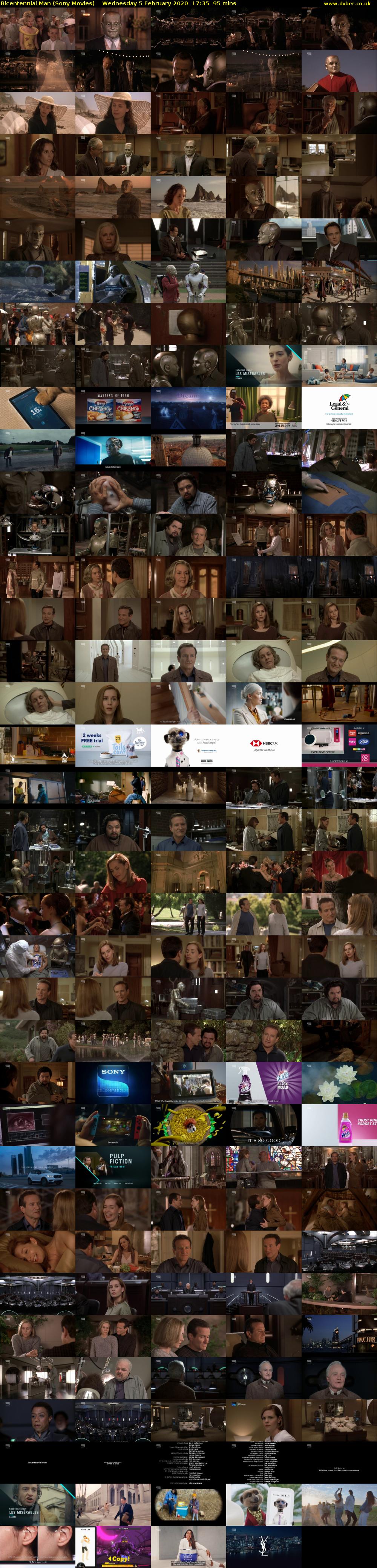 Bicentennial Man (Sony Movies) Wednesday 5 February 2020 17:35 - 19:10