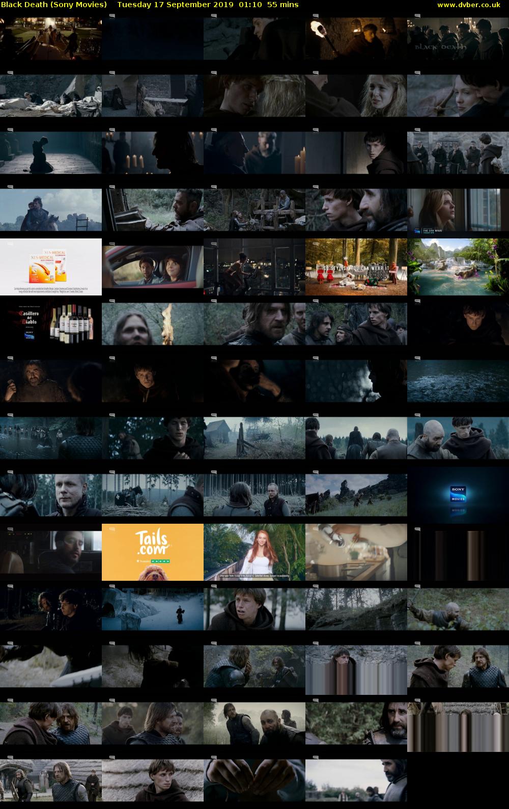 Black Death (Sony Movies) Tuesday 17 September 2019 01:10 - 02:05