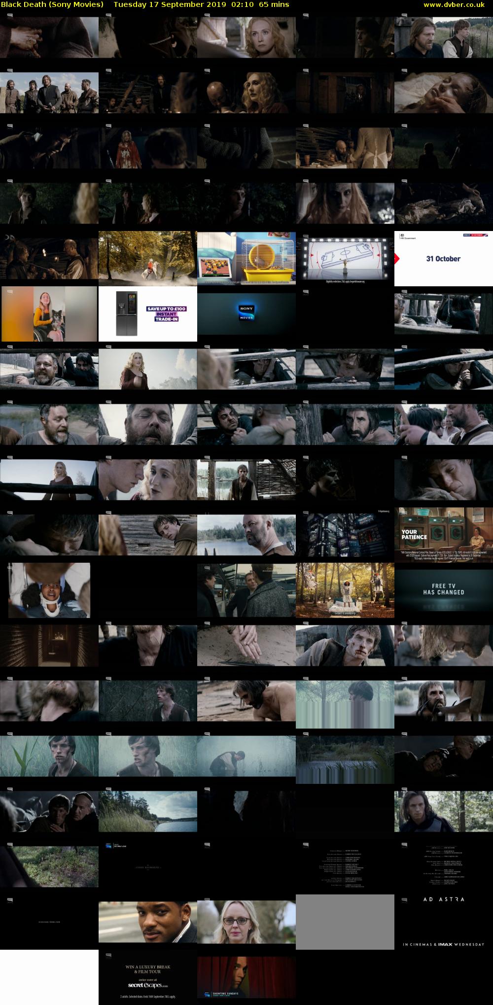 Black Death (Sony Movies) Tuesday 17 September 2019 02:10 - 03:15