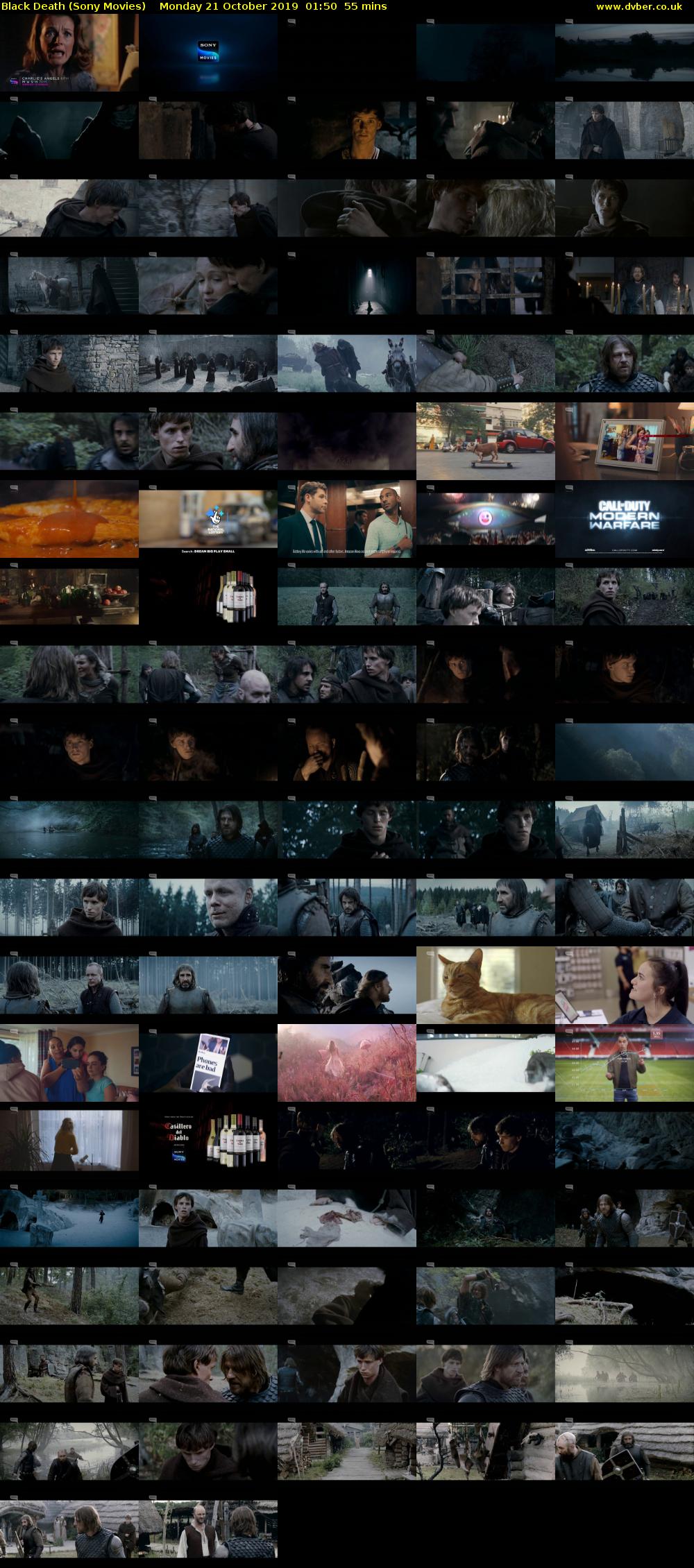 Black Death (Sony Movies) Monday 21 October 2019 01:50 - 02:45