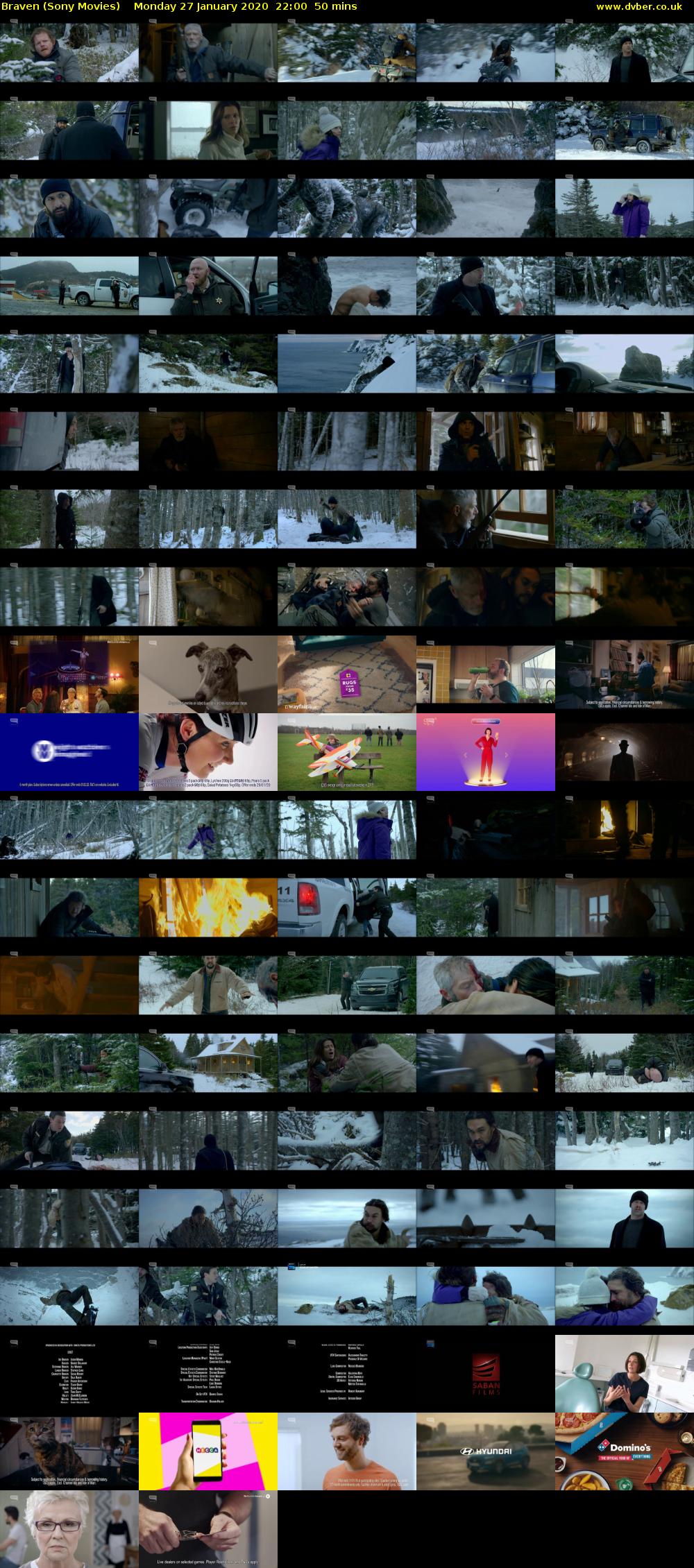 Braven (Sony Movies) Monday 27 January 2020 22:00 - 22:50