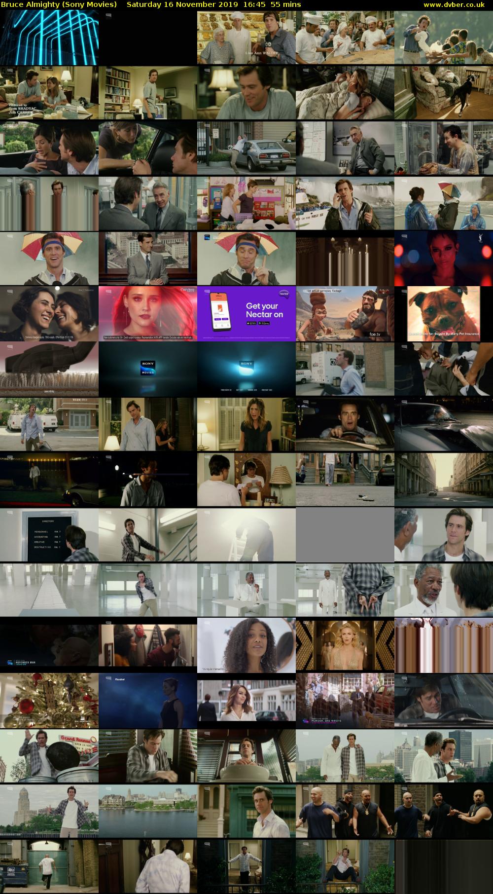 Bruce Almighty (Sony Movies) Saturday 16 November 2019 16:45 - 17:40