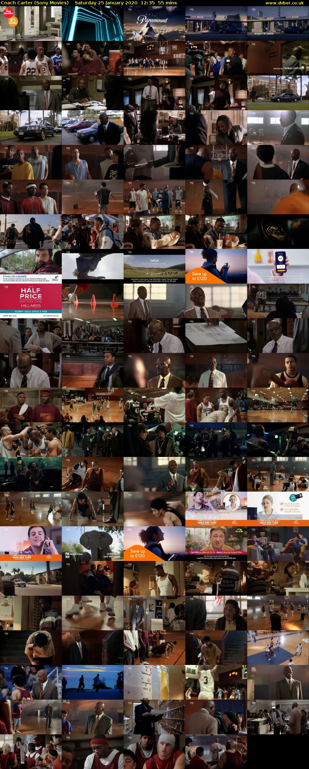 Coach Carter (Sony Movies) Saturday 25 January 2020 12:35 - 13:30