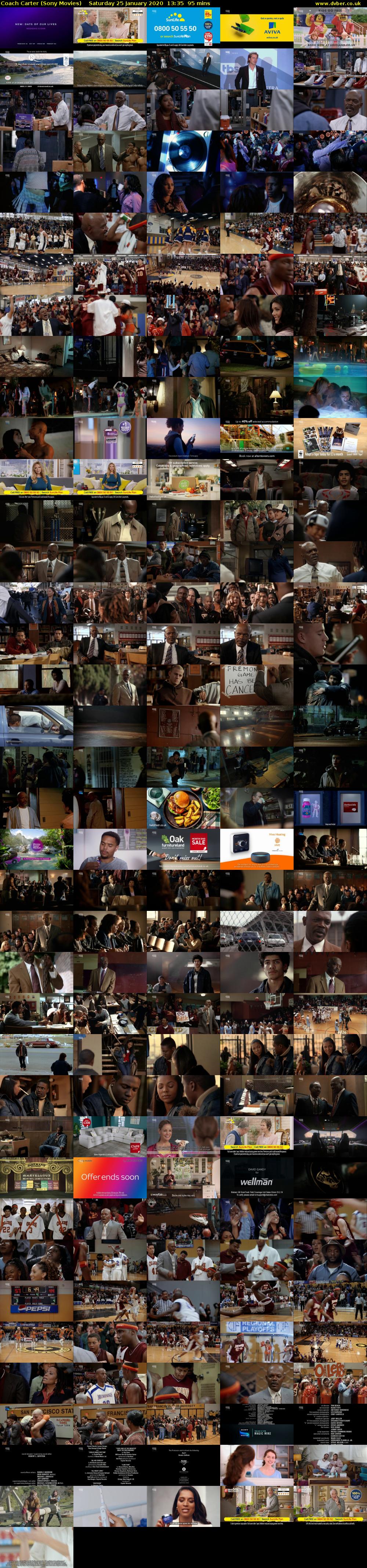 Coach Carter (Sony Movies) Saturday 25 January 2020 13:35 - 15:10
