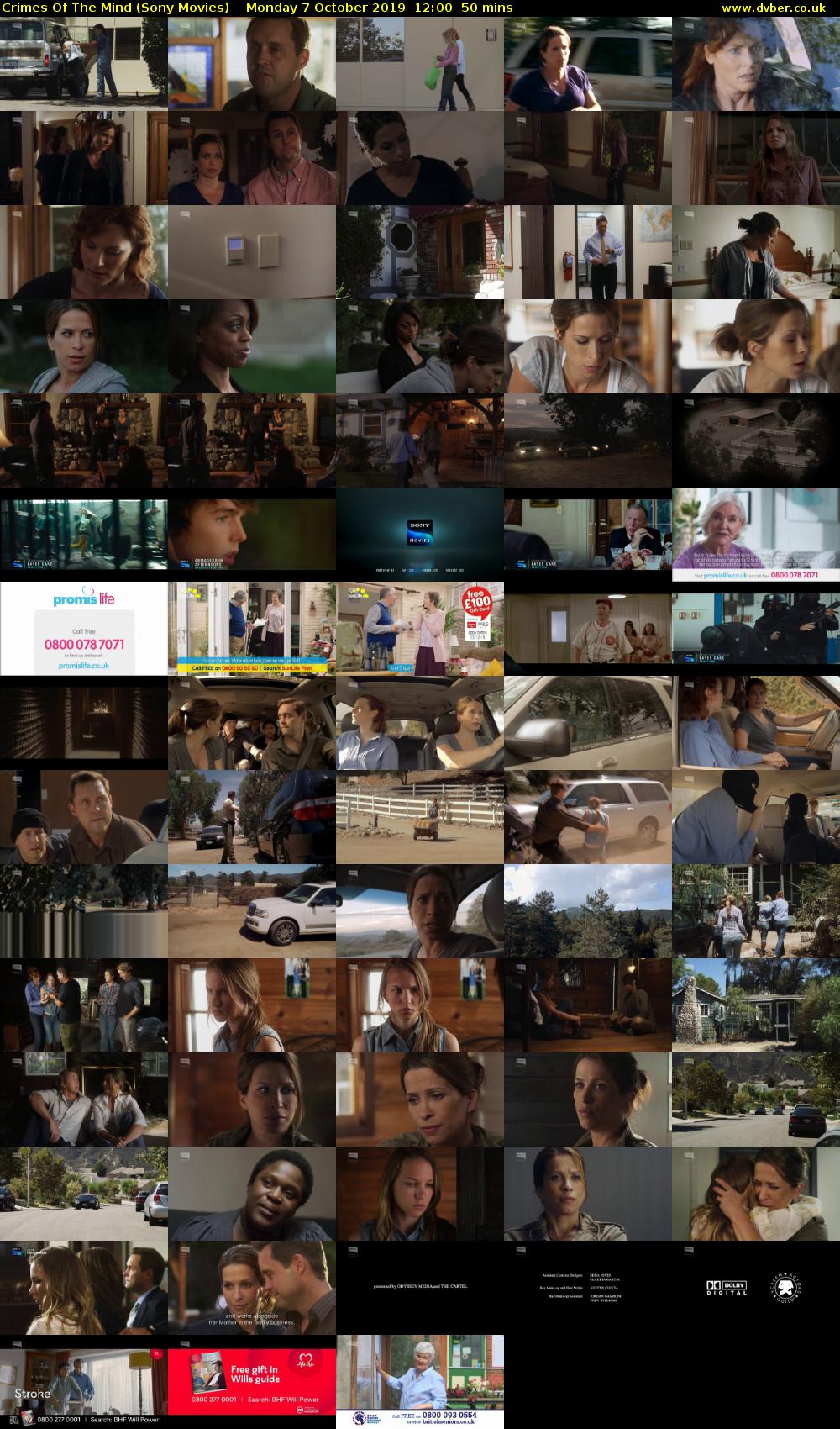 Crimes Of The Mind (Sony Movies) Monday 7 October 2019 12:00 - 12:50