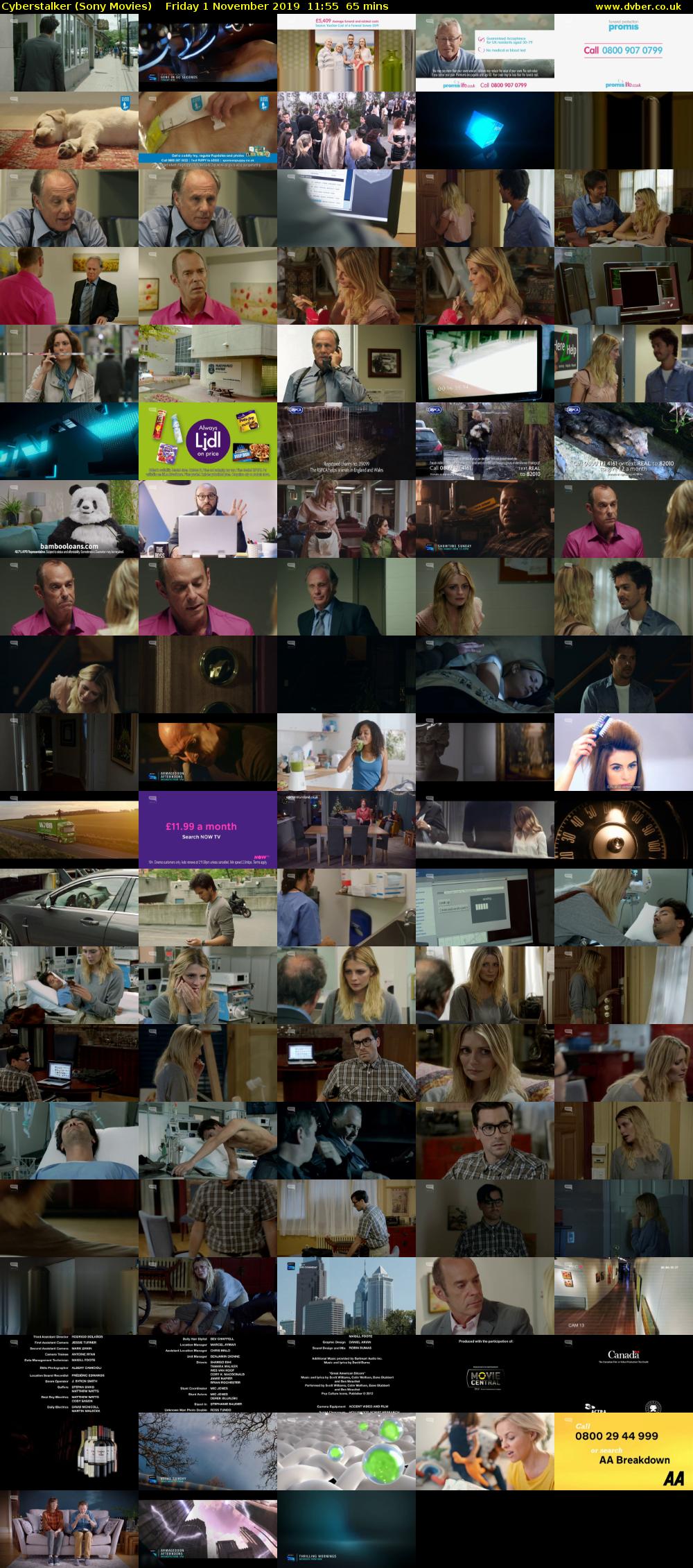 Cyberstalker (Sony Movies) Friday 1 November 2019 11:55 - 13:00