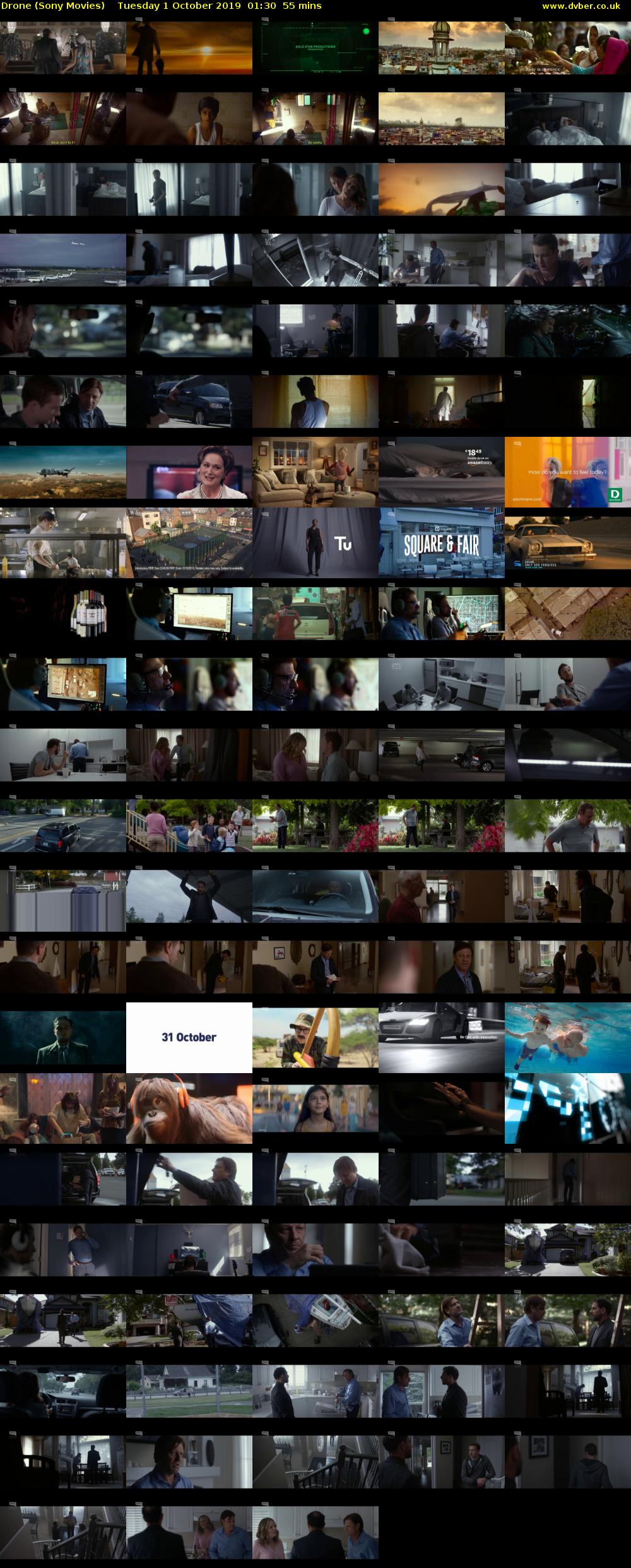 Drone (Sony Movies) Tuesday 1 October 2019 01:30 - 02:25