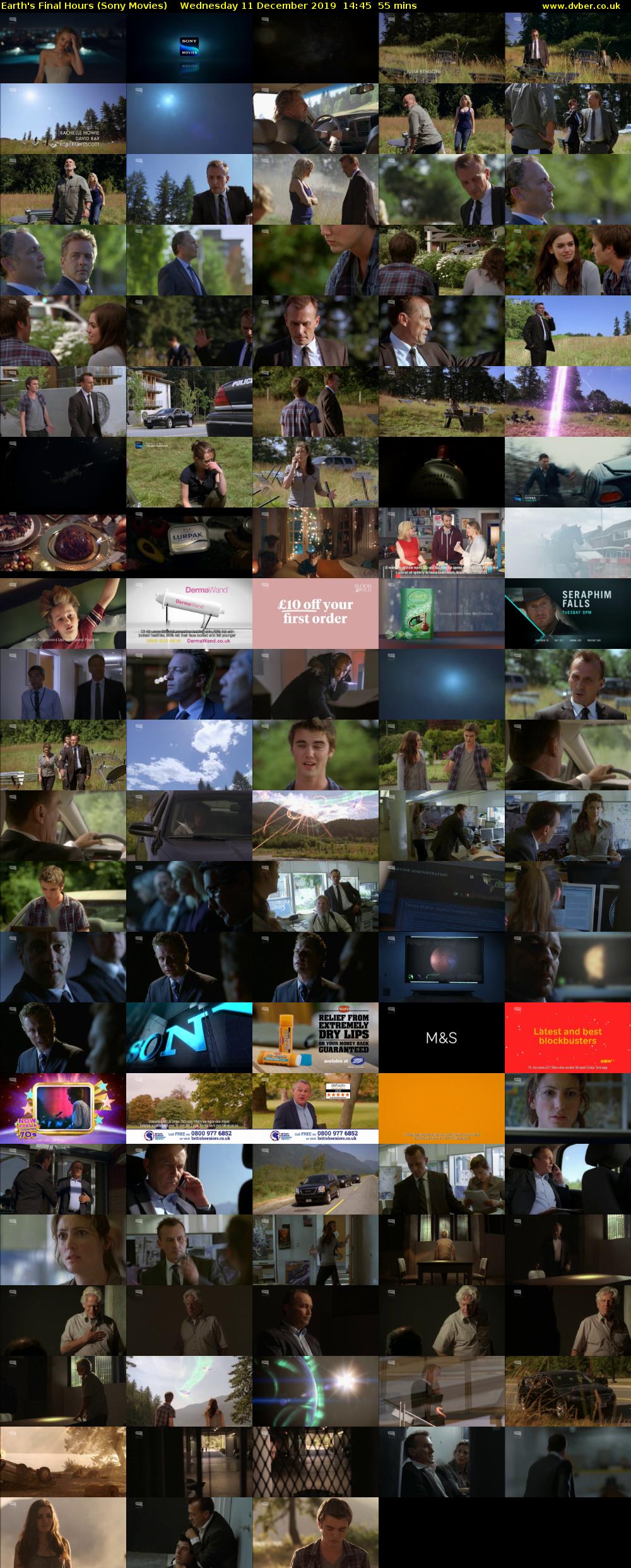 Earth's Final Hours (Sony Movies) Wednesday 11 December 2019 14:45 - 15:40