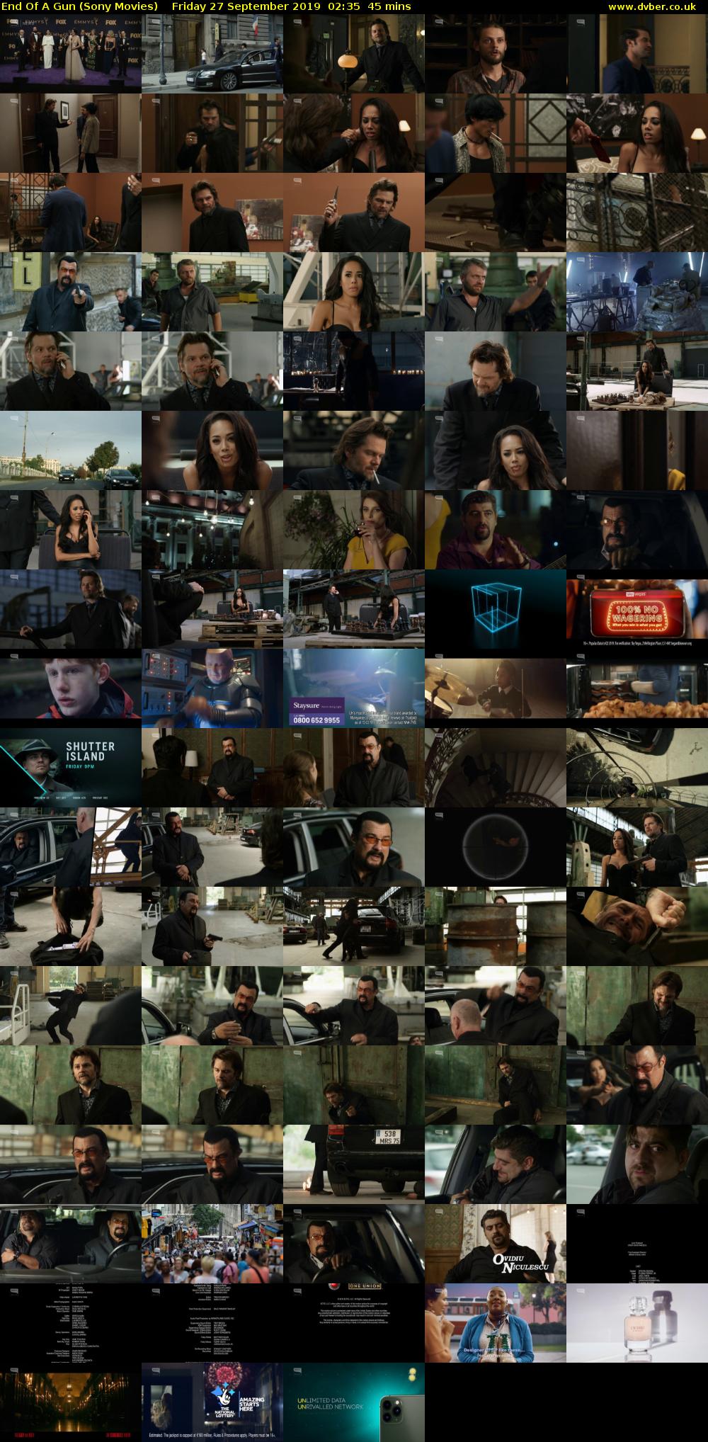 End Of A Gun (Sony Movies) Friday 27 September 2019 02:35 - 03:20
