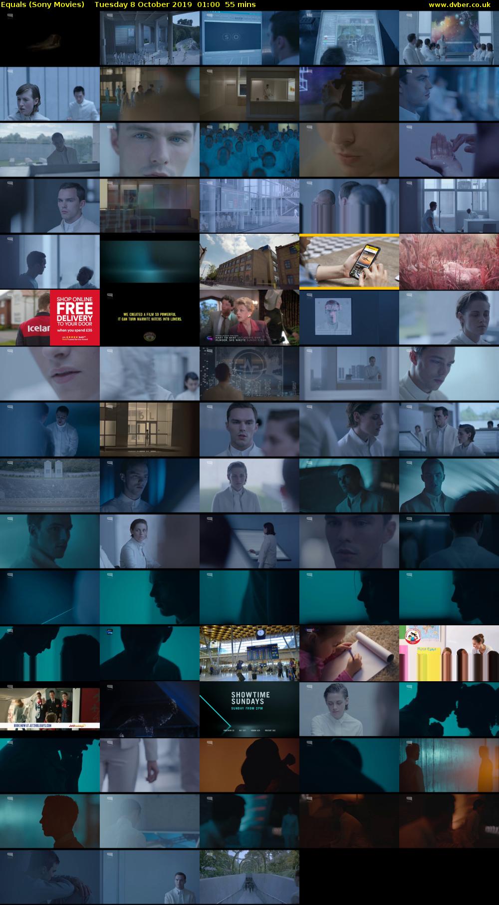 Equals (Sony Movies) Tuesday 8 October 2019 01:00 - 01:55