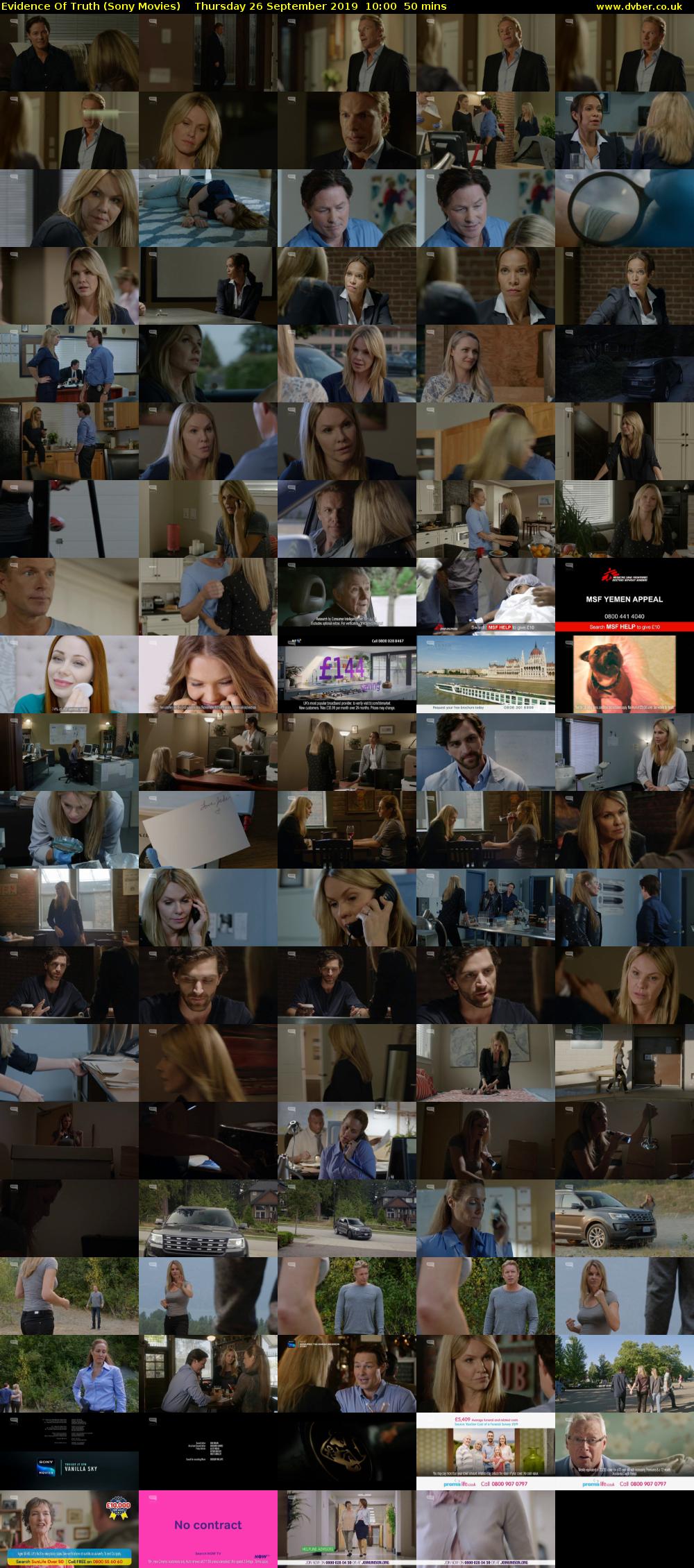 Evidence Of Truth (Sony Movies) Thursday 26 September 2019 10:00 - 10:50