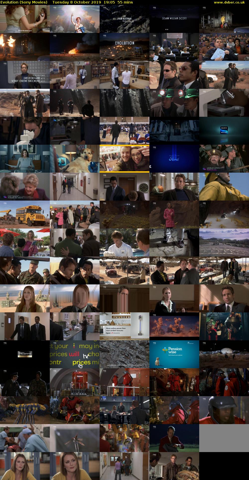 Evolution (Sony Movies) Tuesday 8 October 2019 19:05 - 20:00