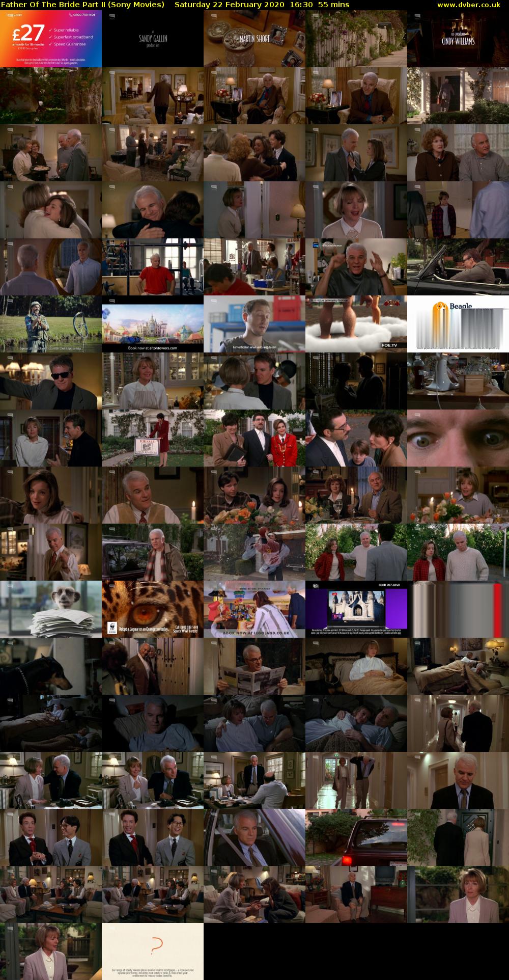 Father Of The Bride Part II (Sony Movies) Saturday 22 February 2020 16:30 - 17:25