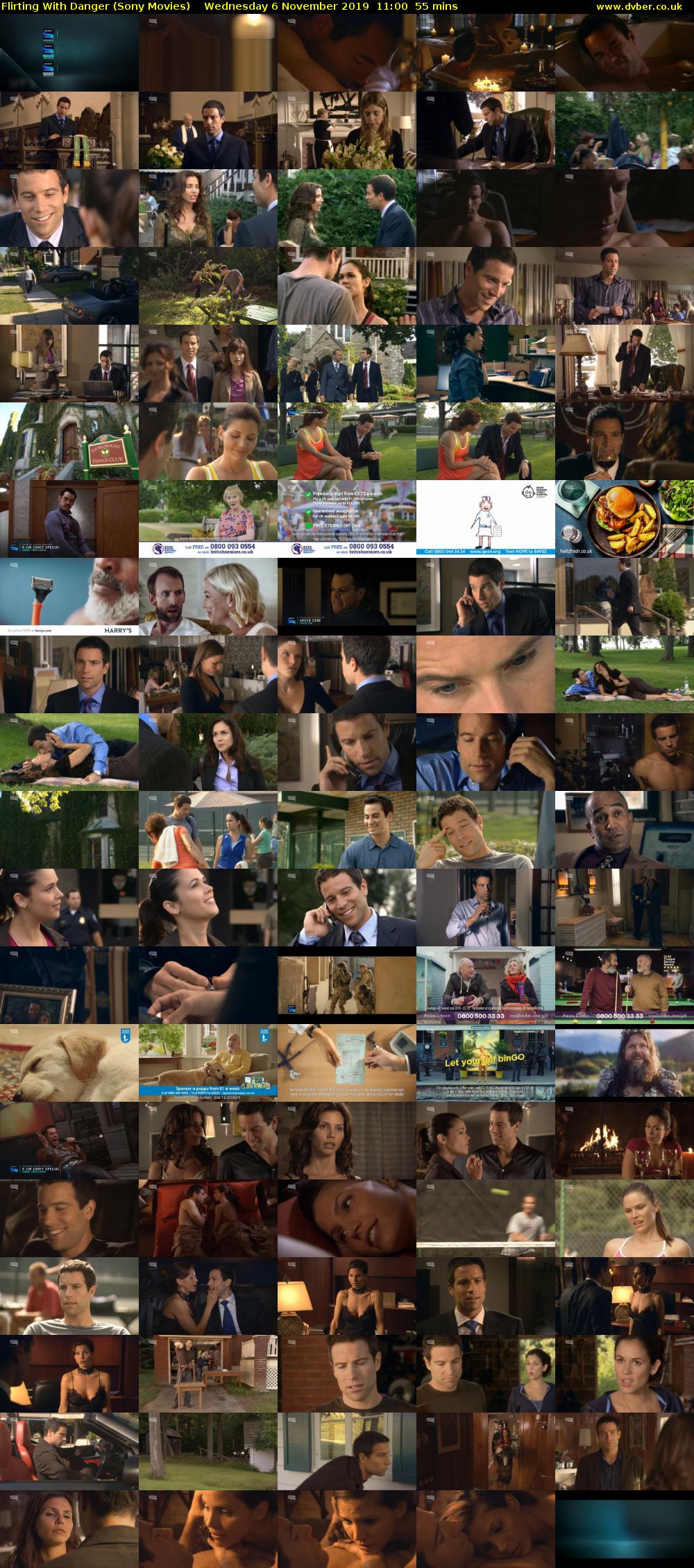 Flirting With Danger (Sony Movies) Wednesday 6 November 2019 11:00 - 11:55