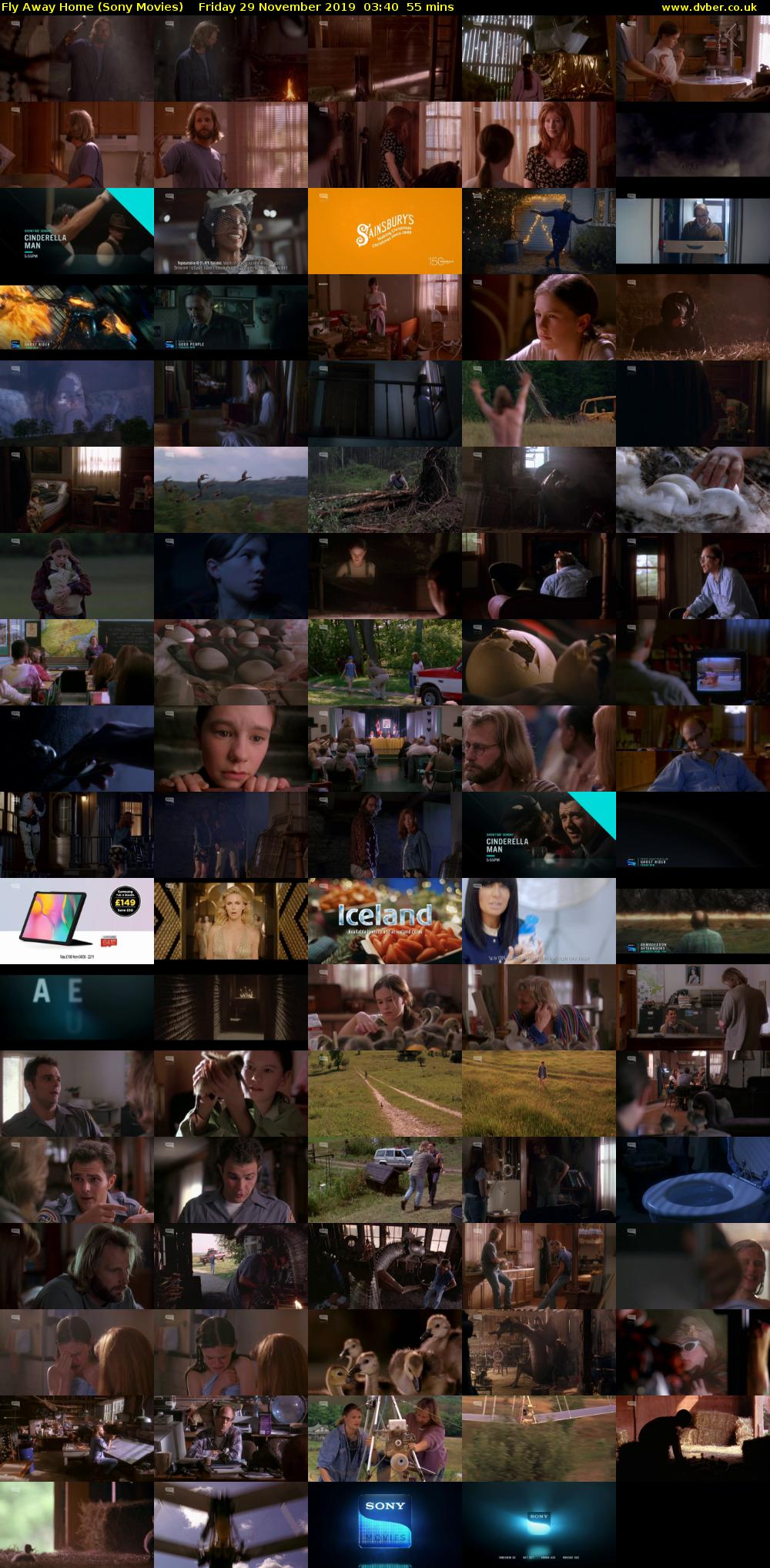 Fly Away Home (Sony Movies) Friday 29 November 2019 03:40 - 04:35