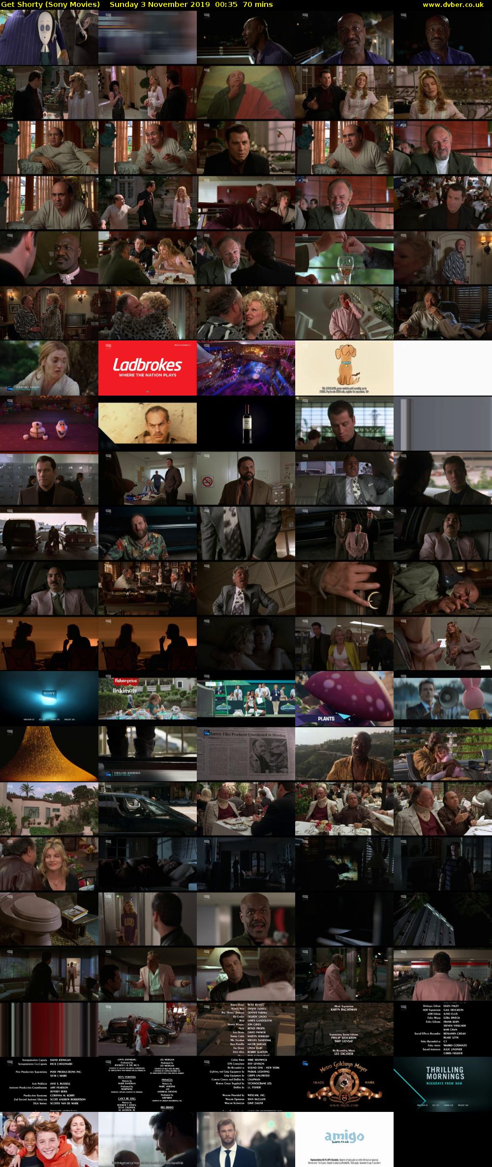 Get Shorty (Sony Movies) Sunday 3 November 2019 00:35 - 01:45