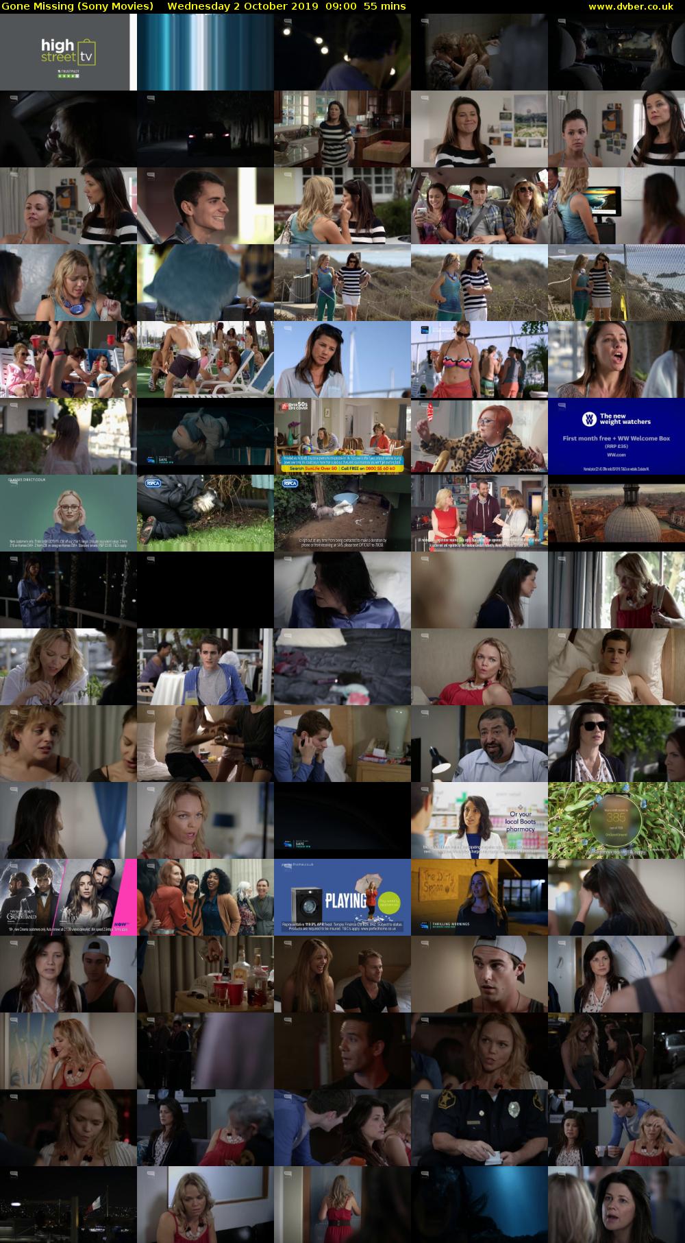 Gone Missing (Sony Movies) Wednesday 2 October 2019 09:00 - 09:55