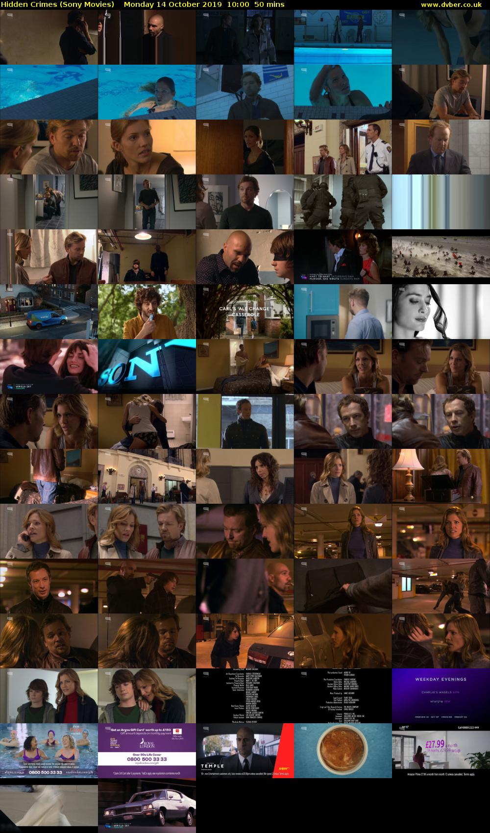 Hidden Crimes (Sony Movies) Monday 14 October 2019 10:00 - 10:50