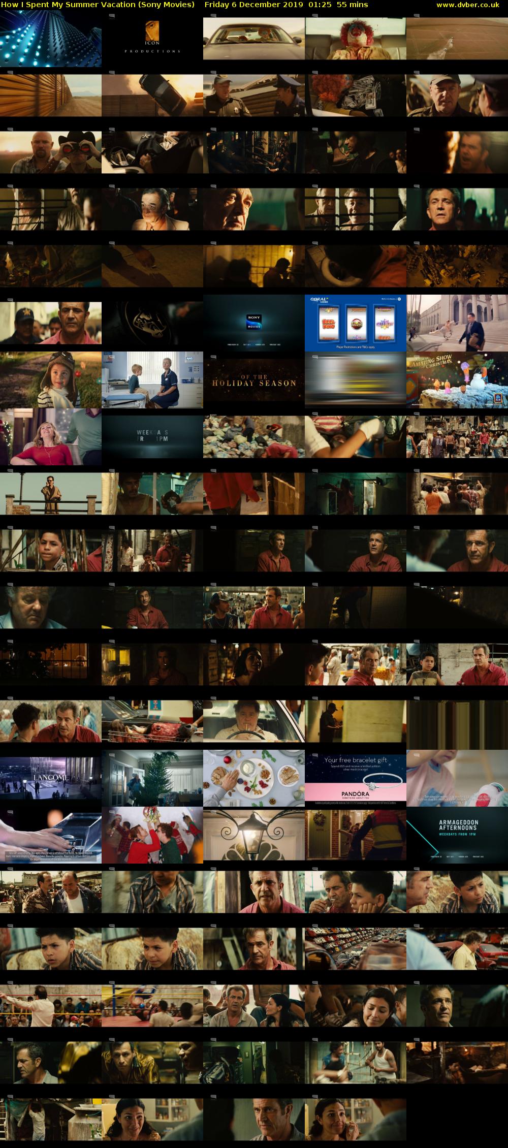 How I Spent My Summer Vacation (Sony Movies) Friday 6 December 2019 01:25 - 02:20