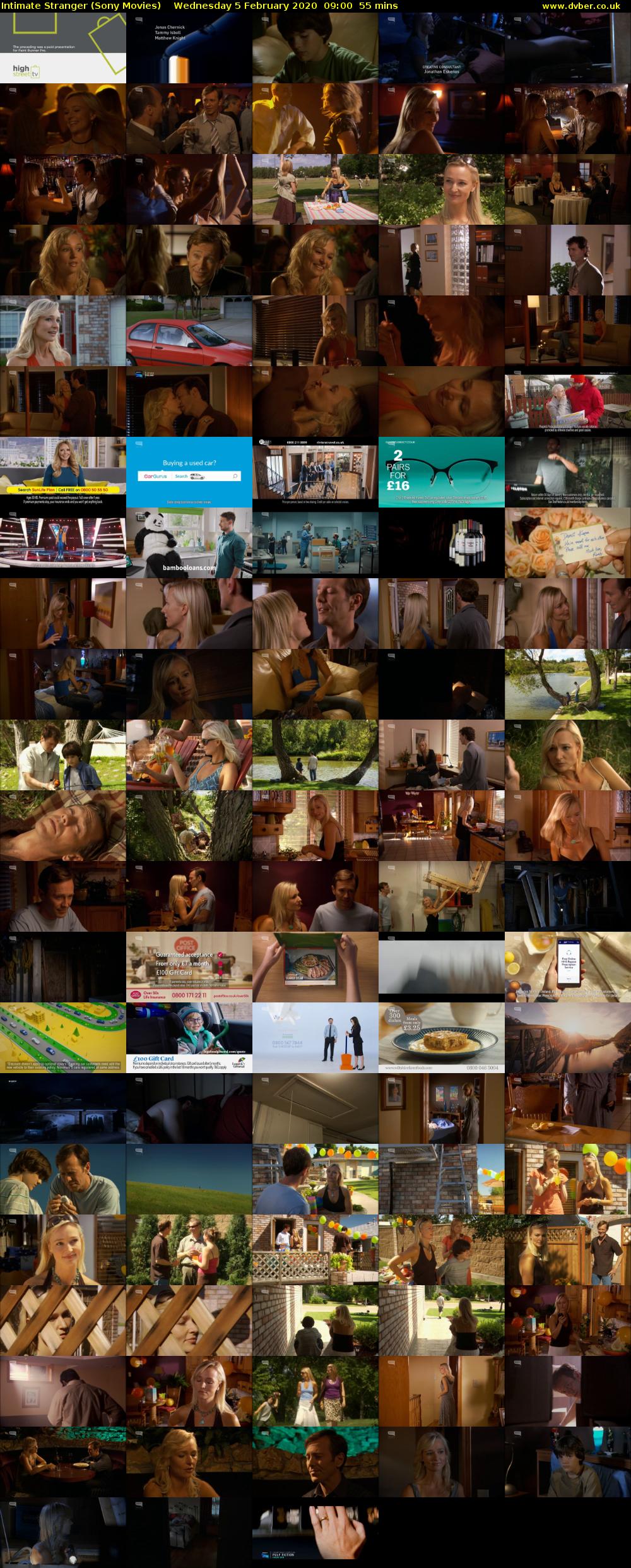 Intimate Stranger (Sony Movies) Wednesday 5 February 2020 09:00 - 09:55
