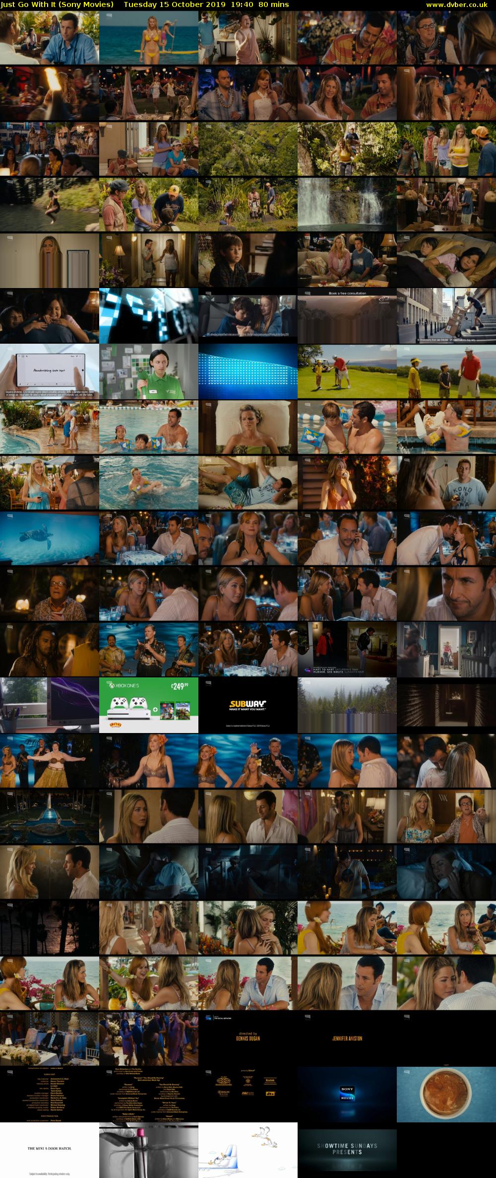 Just Go With It (Sony Movies) Tuesday 15 October 2019 19:40 - 21:00