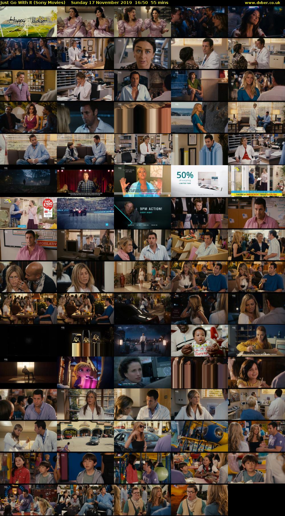 Just Go With It (Sony Movies) Sunday 17 November 2019 16:50 - 17:45