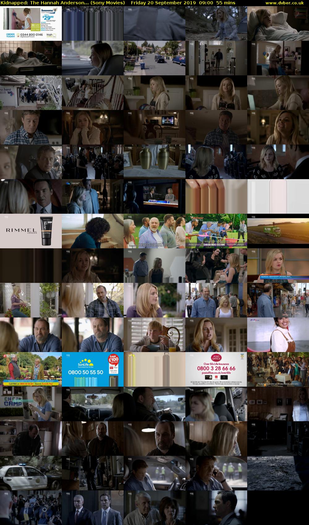 Kidnapped: The Hannah Anderson... (Sony Movies) Friday 20 September 2019 09:00 - 09:55