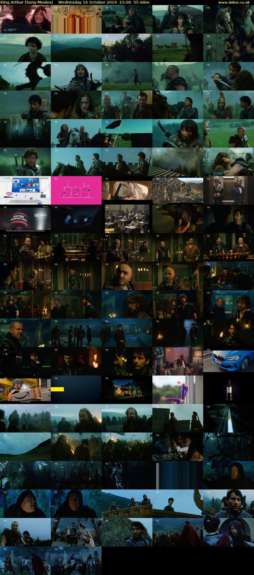 King Arthur (Sony Movies) Wednesday 16 October 2019 21:00 - 21:55