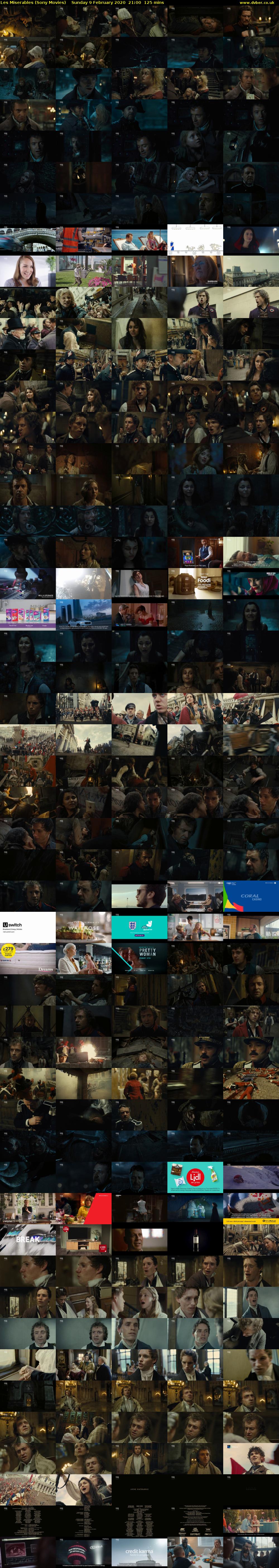 Les Miserables (Sony Movies) Sunday 9 February 2020 21:00 - 23:05