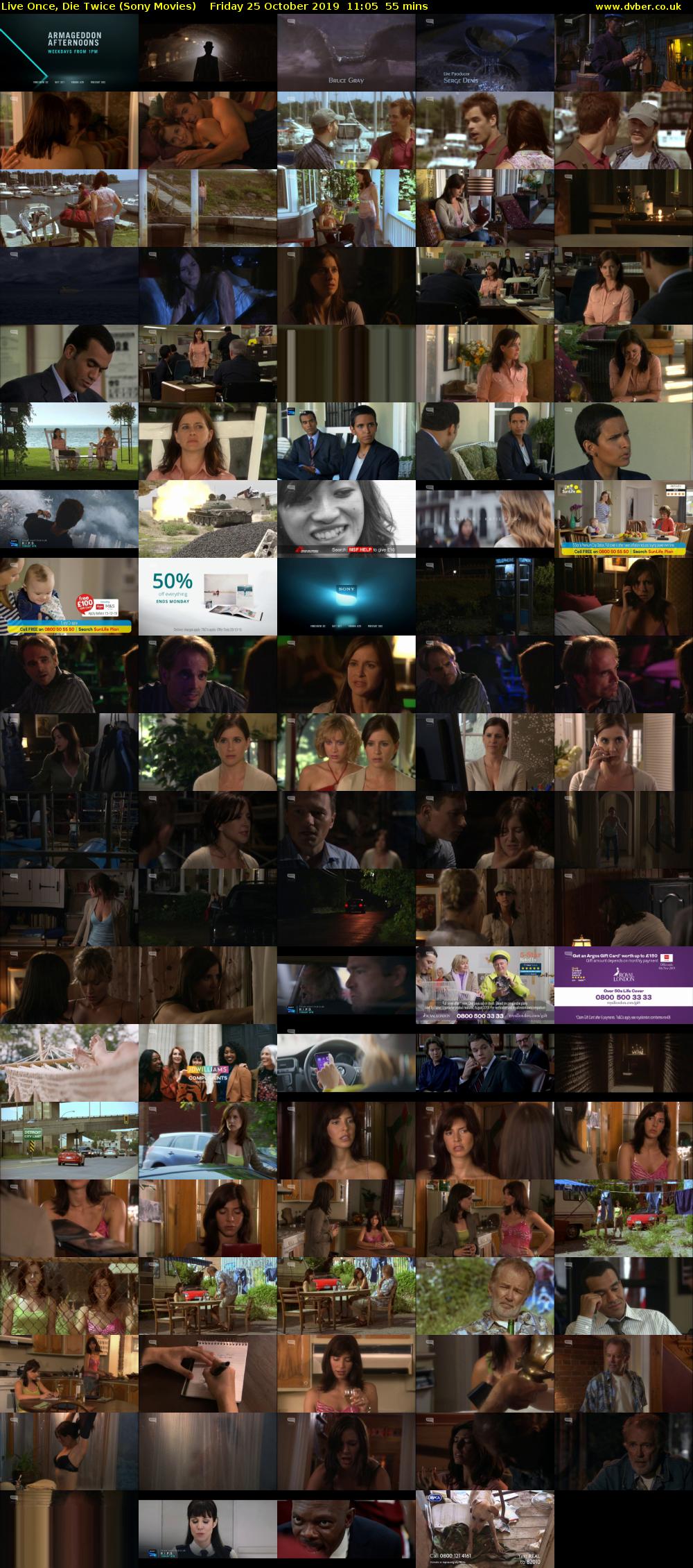 Live Once, Die Twice (Sony Movies) Friday 25 October 2019 11:05 - 12:00