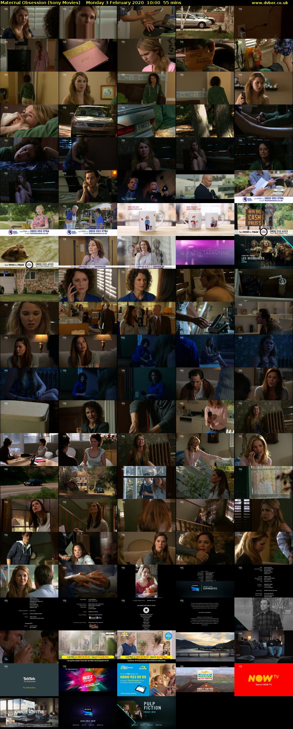 Maternal Obsession (Sony Movies) Monday 3 February 2020 10:00 - 10:55