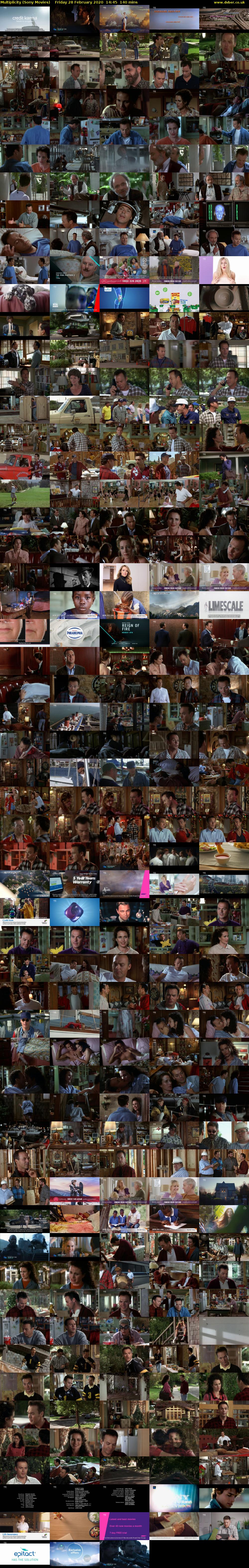 Multiplicity (Sony Movies) Friday 28 February 2020 14:45 - 17:05