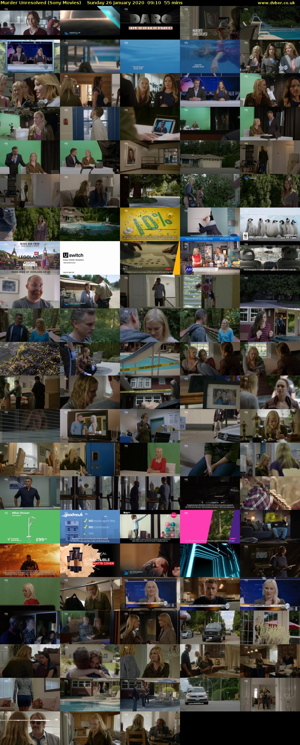 Murder Unresolved (Sony Movies) Sunday 26 January 2020 09:10 - 10:05