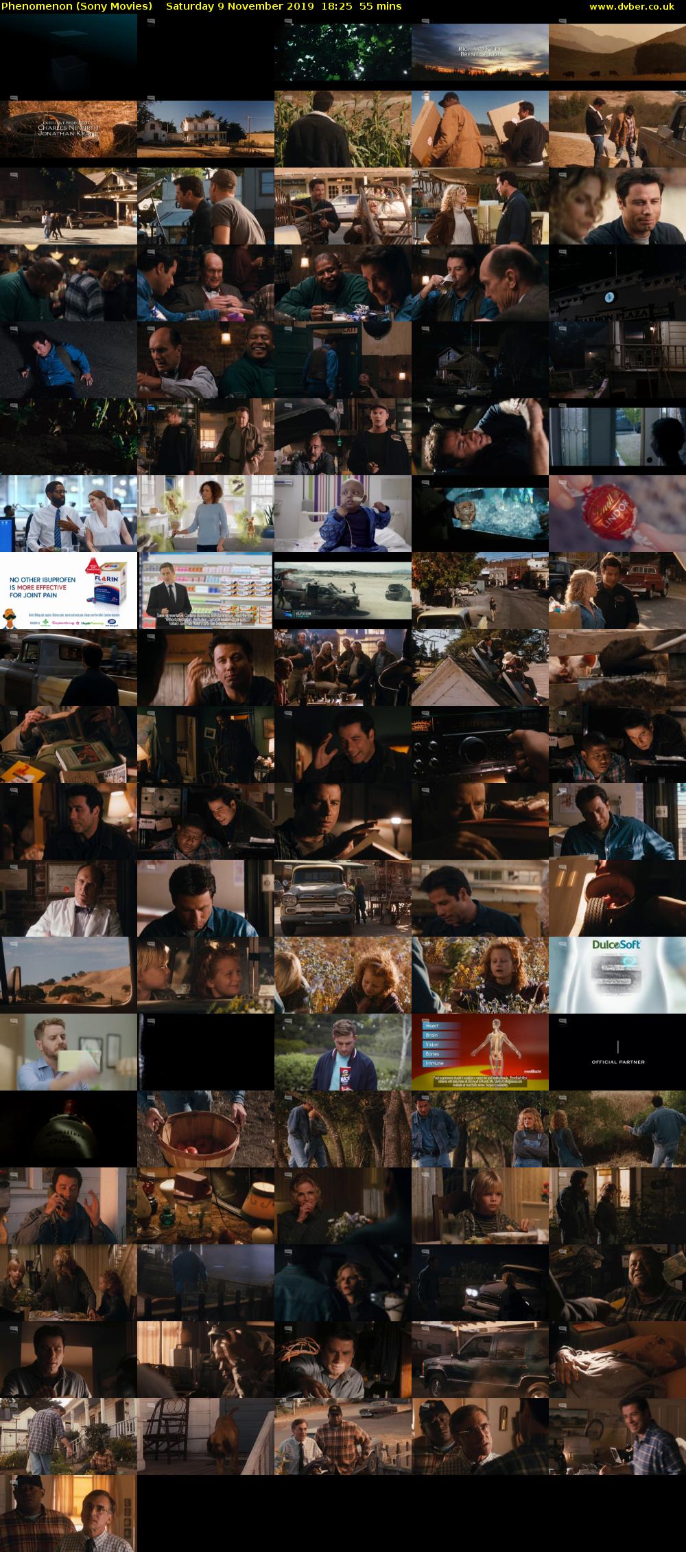 Phenomenon (Sony Movies) Saturday 9 November 2019 18:25 - 19:20